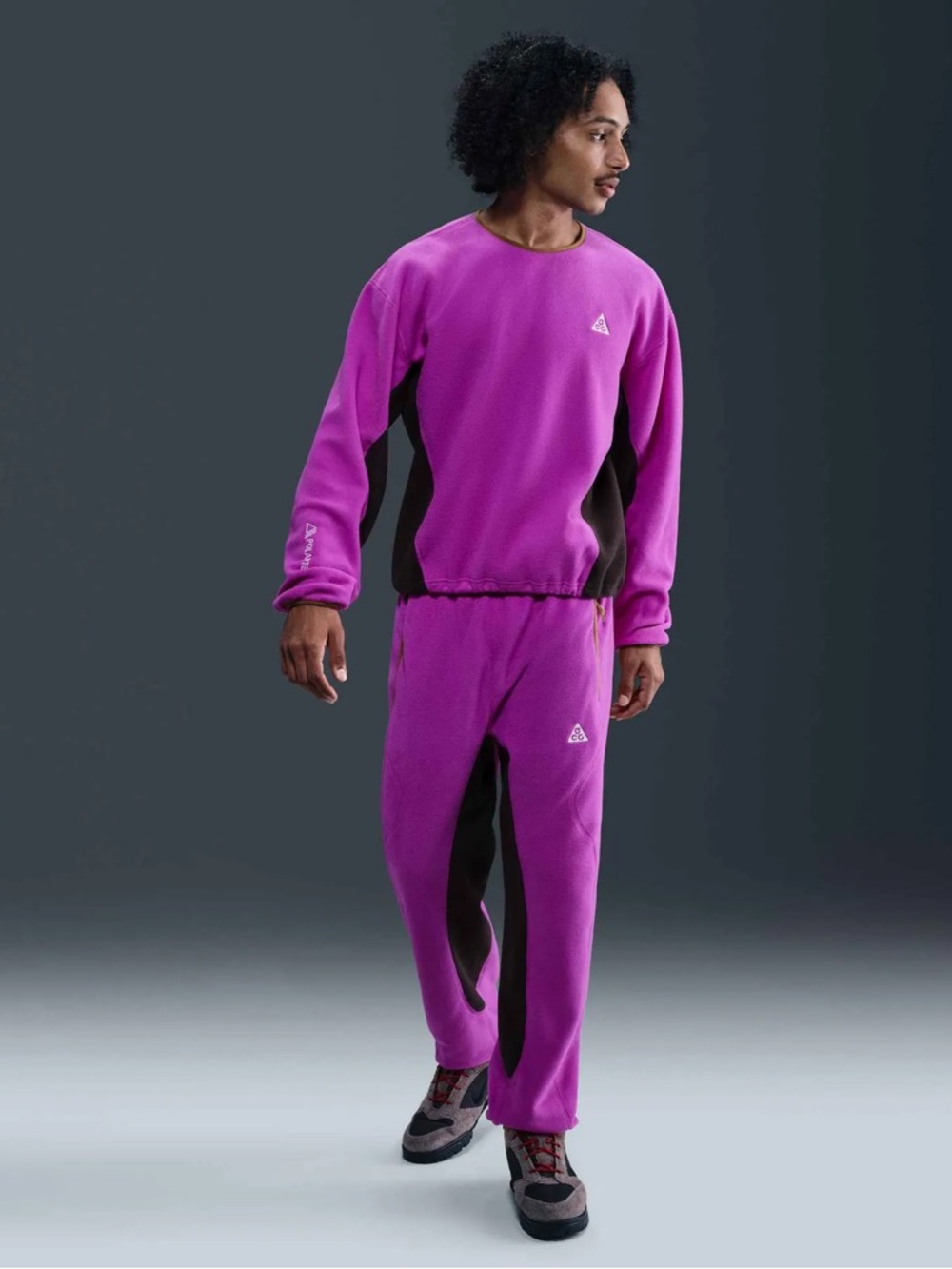 NWT Men's Nike ACG "Wolf Tree' Fleece Crewneck Sweatshirt (Large) - Picture 6 of 9